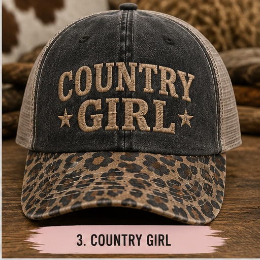 Western Leopard Bill Hat Collection