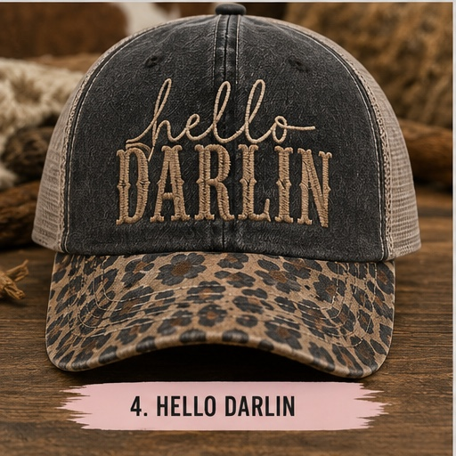 Western Leopard Bill Hat Collection