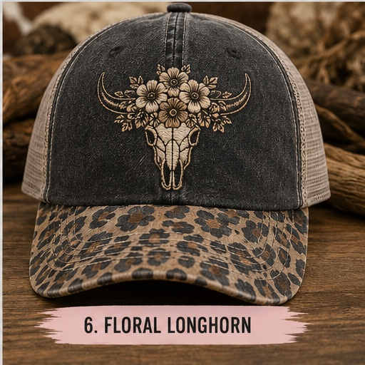 Western Leopard Bill Hat Collection