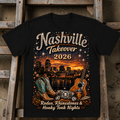 Rodeo, Rhinestones, & Honkey Tonk Nights-Nashville Takeover Tee